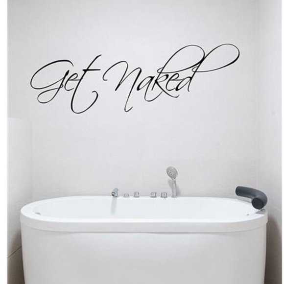 NEW Creative Bathroom Wall Shower Decal - Picture 4 of 4